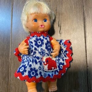 Vintage 1960s Remco‎ Doll Little Small Little Baby Doll Release Knob on back